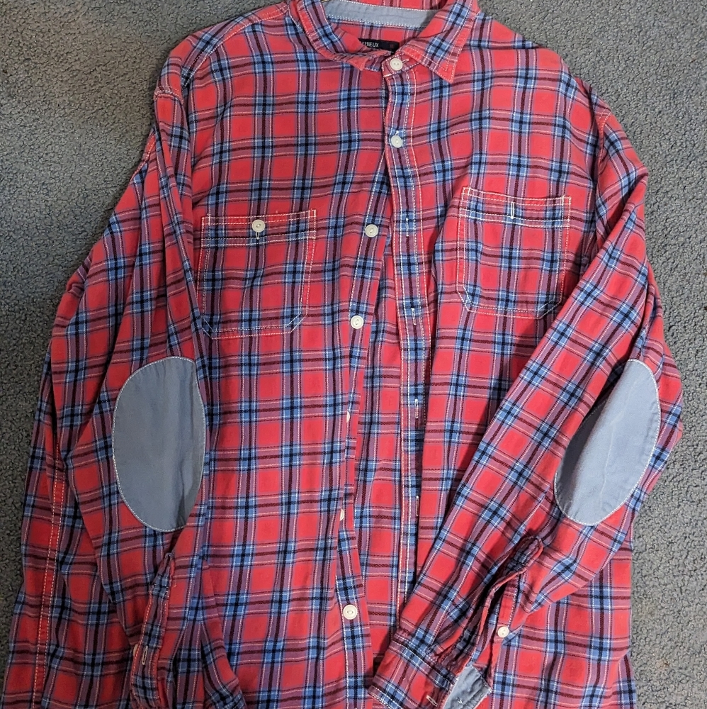 Men's Cremieux Classics XL Plaid Long Sleeve Dress Shirt